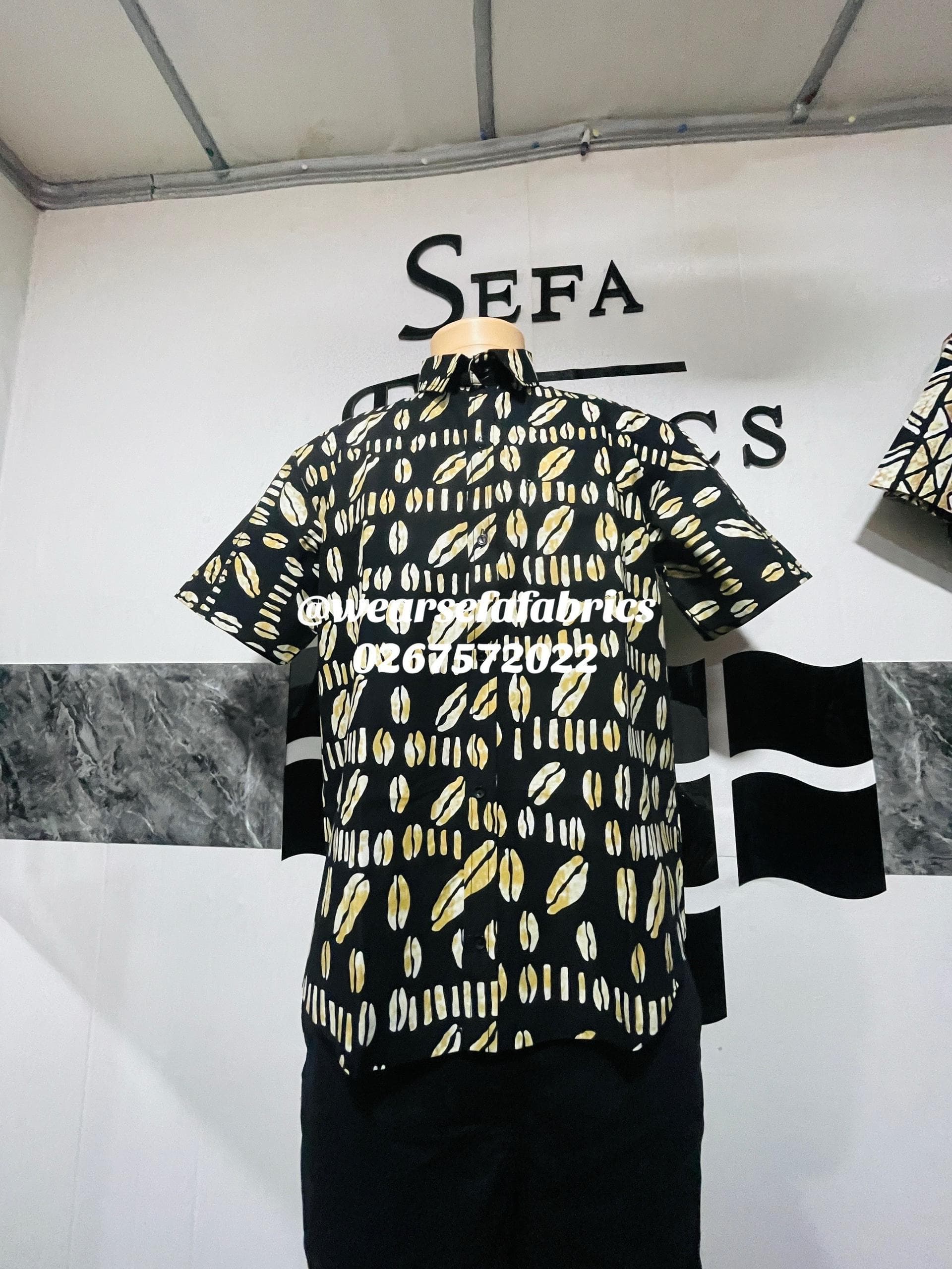 Short Sleeve Shirt — photo 1. Sefa Fabrics, Accra, Ghana.